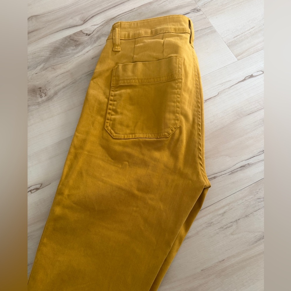 J.Crew Golden Mustard Luxe Stretch Pants | Size 26 | Elevated Minimalist Chic